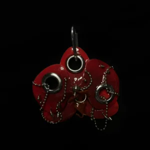 Pierced orchid keychain Mary
