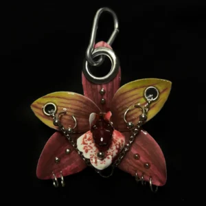 Pierced orchid keychain Remnant