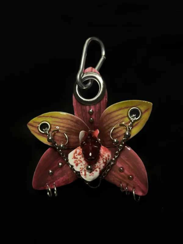 Pierced orchid keychain Remnant
