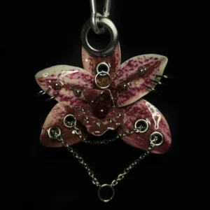 Pierced orchid keychain Morgana