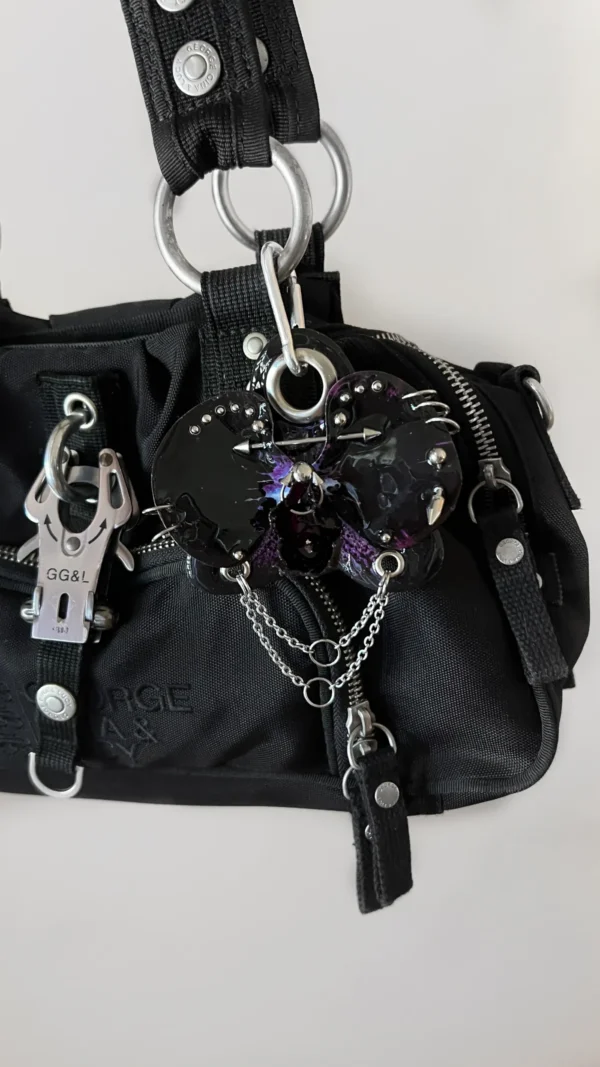 Pierced orchid keychain Black Ember - Image 2