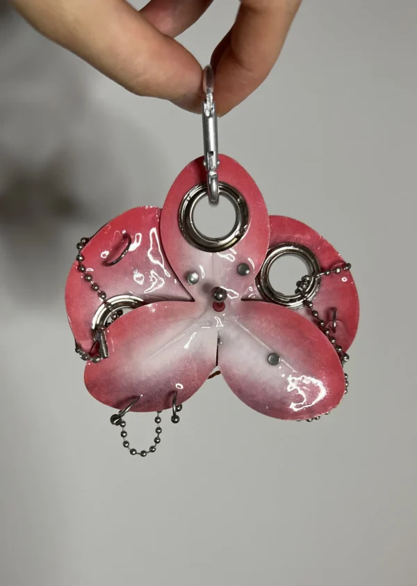 Pierced orchid keychain Mary - Image 4