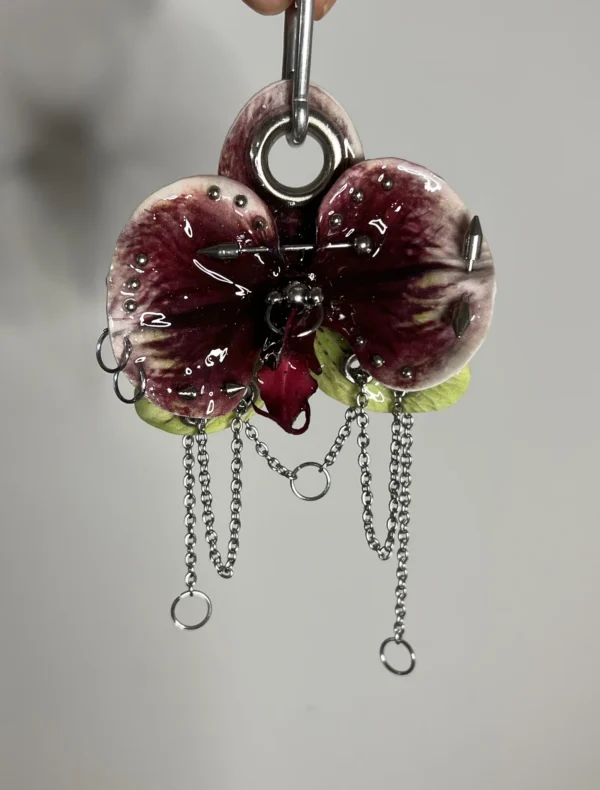 Pierced orchid keychain Eclipse - Image 3