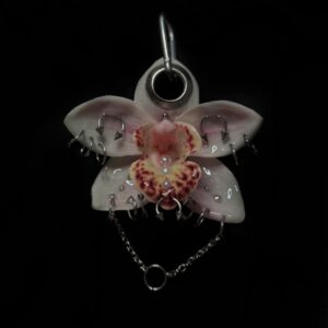 Pierced Orchid Keychain - Pink Trauma